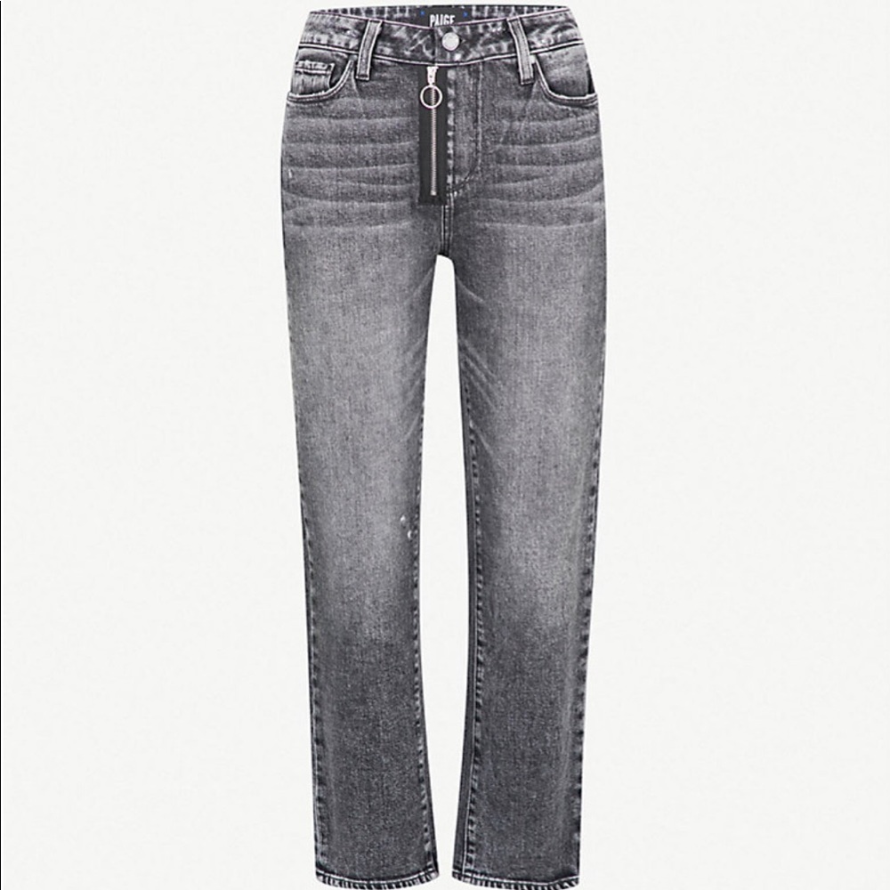 PAIGE NOELLA CROPPED STRAIGHT JEANS